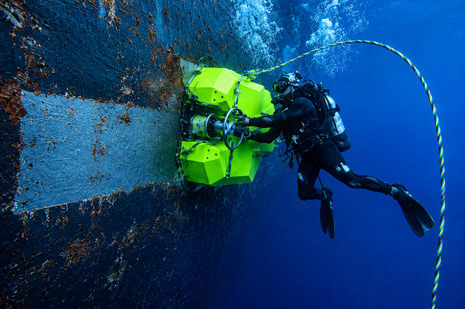 Ship Cleaning Underwater Underwater Services Hull Cleaning Diver Safety Brush Kart Cleaning services